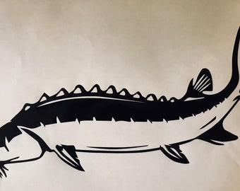 Sturgeon 11" decal