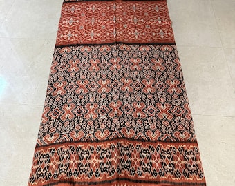 Rare Handwoven Sumba Ikat Textile, Indonesian Royal Sarong, 2014
