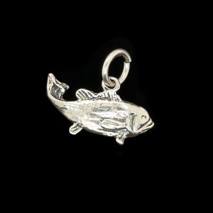 Mudskipper Fish, Silver Charm - Handmade