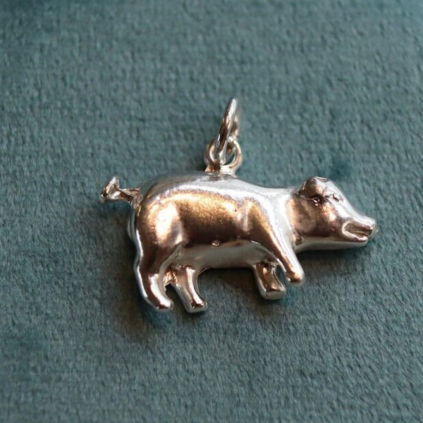 Pig Sterling Silver Charm