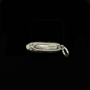 Ballet Shoe Charm, Silver