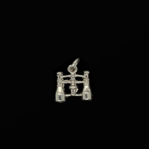 Travel Charm - Binoculars Charm, Silver