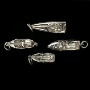 Variedade de pingentes para barcos, pingentes para barcos de prata (jet-ski, lancha, barco a remo, etc.) - feitos à mão