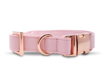 Blush Dog Collar in Rose Gold Hardware