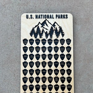 U.S. National Park Tracker - Arrowhead Shaped Pieces