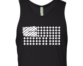 USA Dumbbell Flag Men's Tank Top