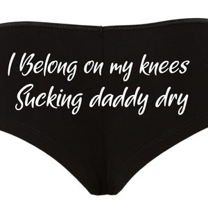 Bragas sexys, me encanta chupar a papá de rodillas, lencería divertida, linda y sexy, ropa interior femenina