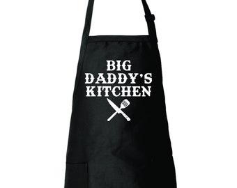 Big Daddy's Kitchen Apron, Funny Father's Day Gifts BBQ Apron
