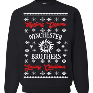 Supernatural christmas jumper hotsell