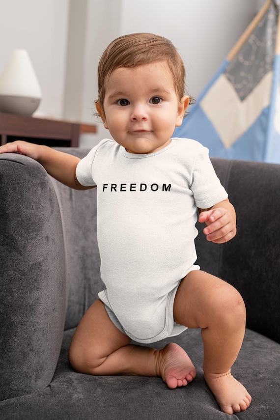 FREEDOM Baby Onesie | Patriotic Infant Bodysuit | USA Pride Baby