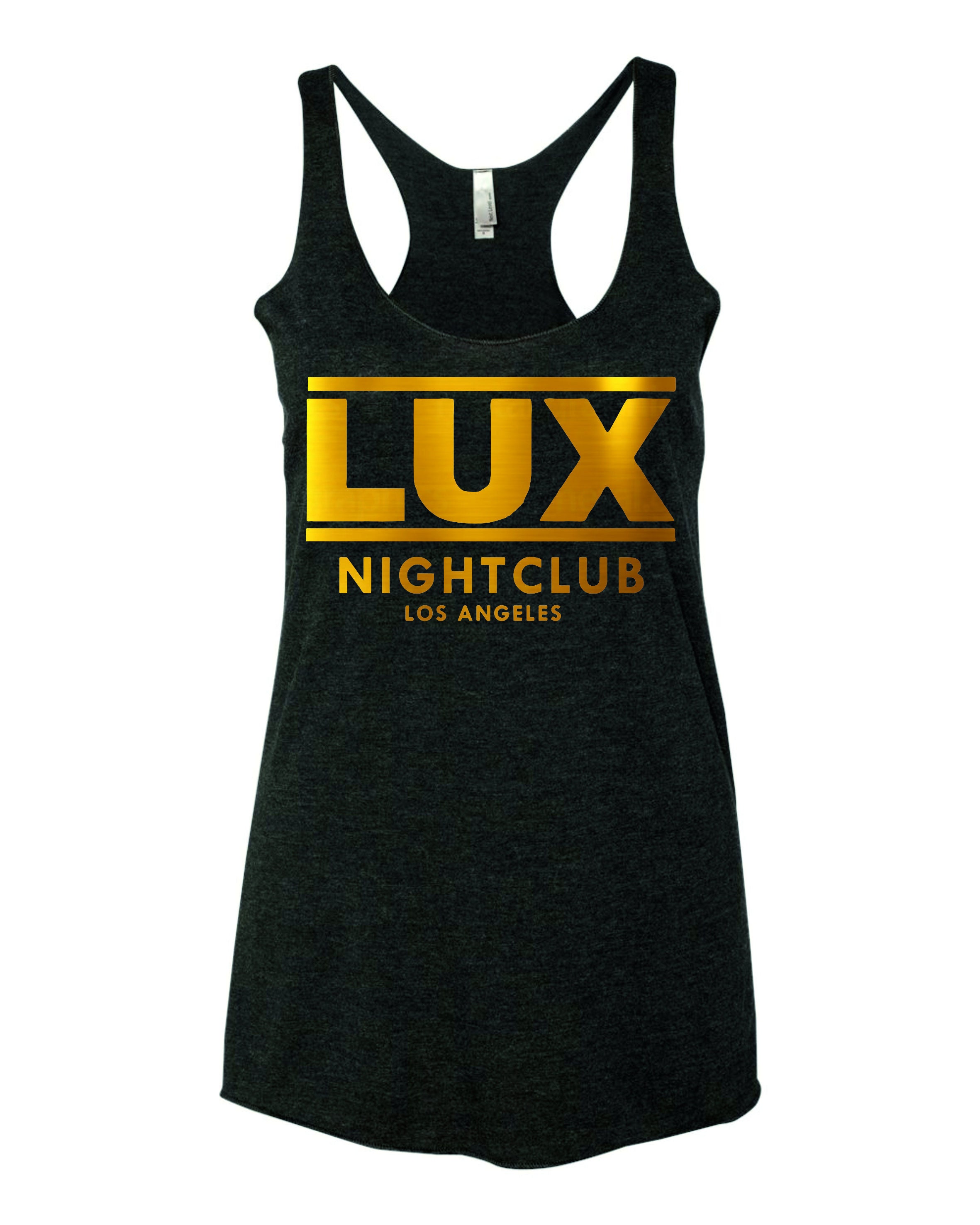LUX Nightclub Camiseta De Las Mujeres Negro/Oro - Etsy