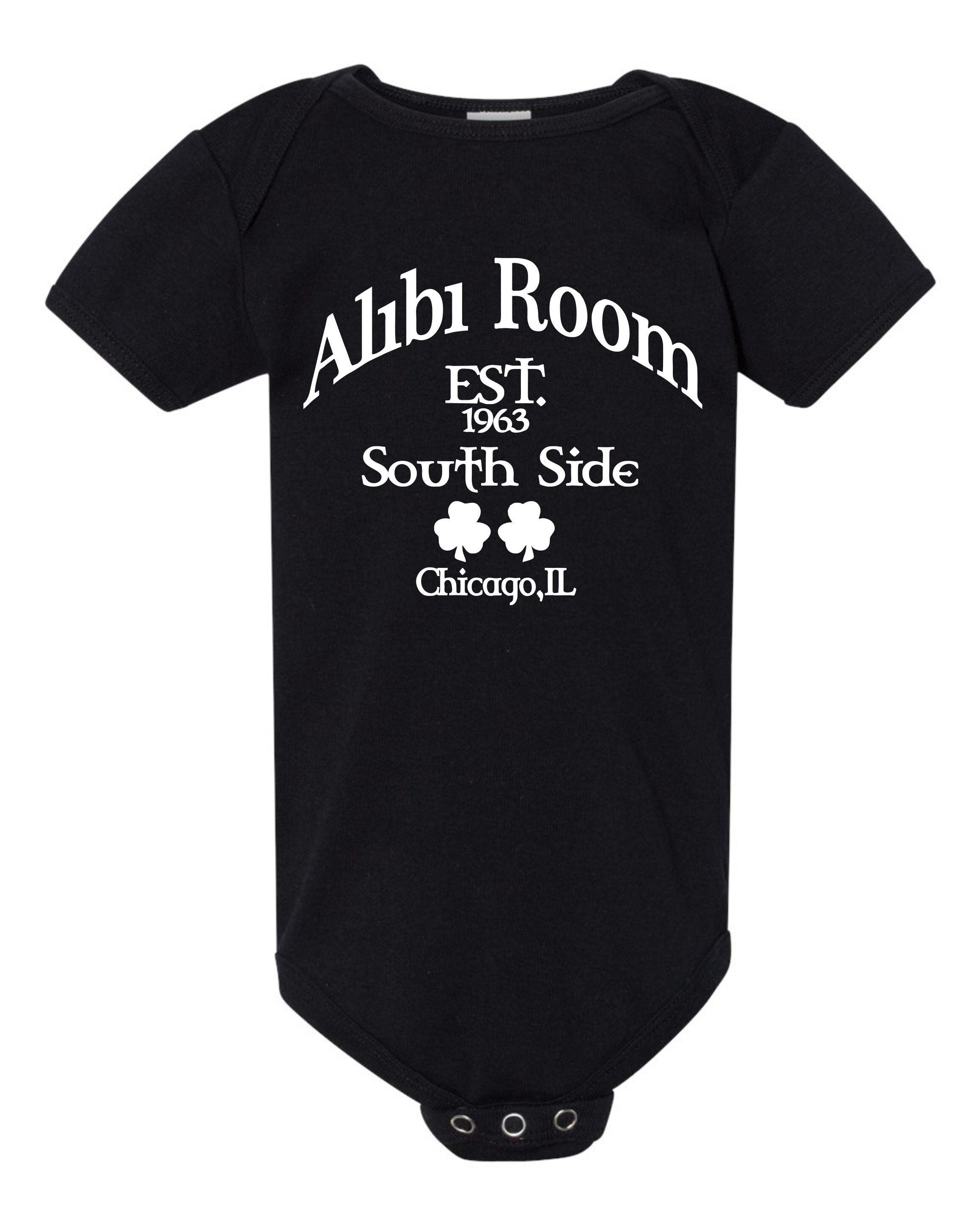 The Alibi Room Infant Baby Bodysuit shirt