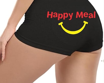 Happy Meal Funny Panties – Sexy Women’s Underwear, Bachelorette Gift, Bridal Shower Lingerie, Gag Gift for Her, Cute & Naughty Panties