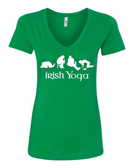 Funny Irish Yoga St Patricks Day Green T-Shirt Funny Irish Yoga St Patricks Day Green T-Shirt