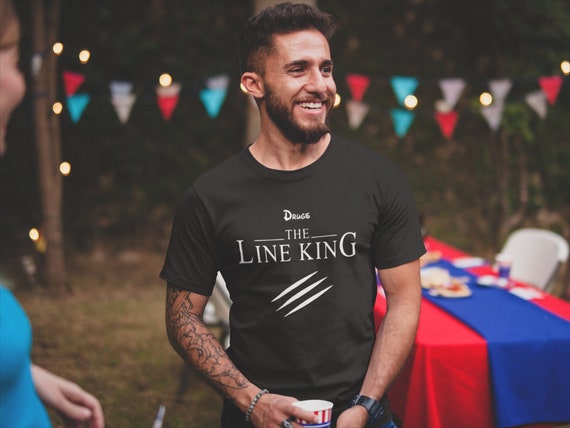 Funny Joke the Line King Unisex T-shirt - Etsy
