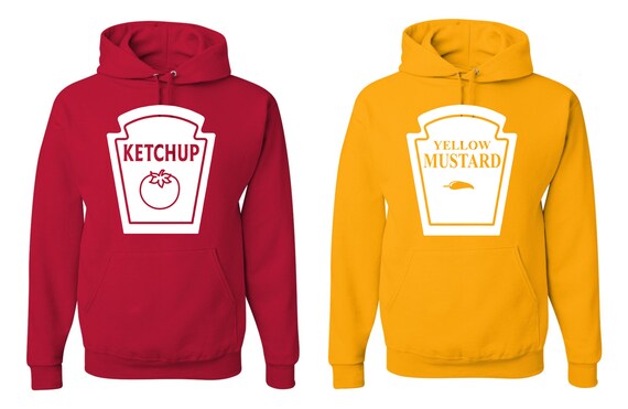 Ketchup \u0026 Mostaza Pareja Unisex Sudaderas Sudaderas Conjunto | Etsy España