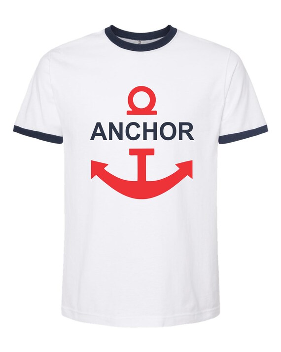 [NOT4NERD] Anchor Logo Regular Fit Ringer T-Shirts /追跡付 Anchor Ringer Unisex T-shirt Anime Gift Funny Luffy - Etsy