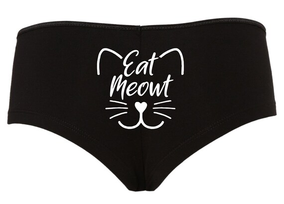 Sexy Panties, Eat Meowt, Funny Cute & Sexy Lingerie, Women's