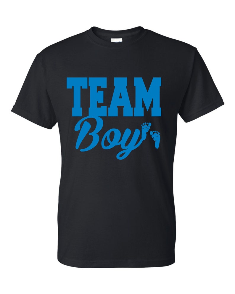 Team Boy Gender Reveal Unisex Tshirt Etsy