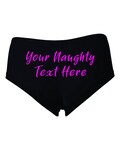 Custom Pantie Personalized With Your Words Custom Printed Booty Shorts Customized Women's Underwear