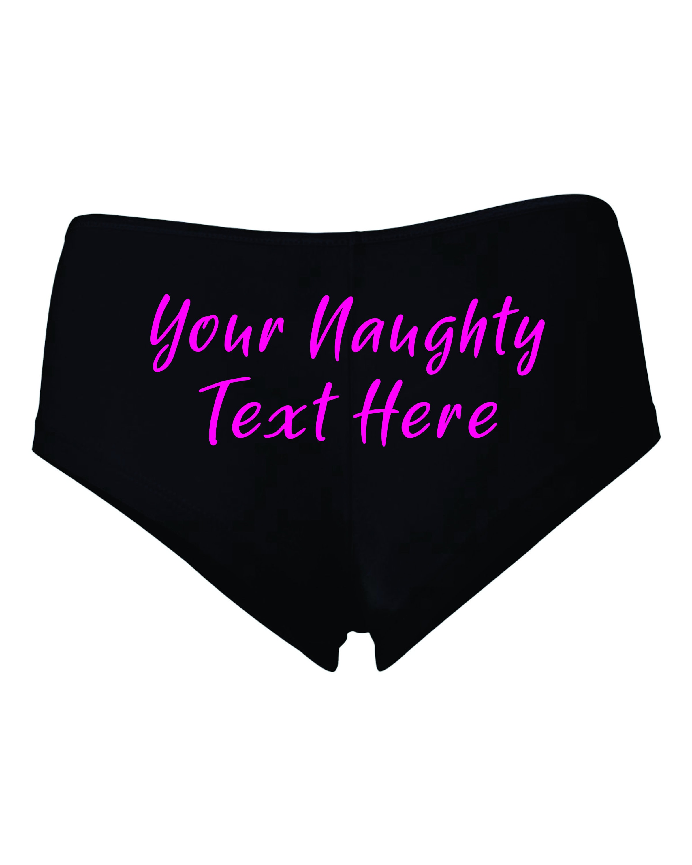 Custom Pantie Personalized With Your Words Custom Printed Booty Shorts Customized Women's Underwear