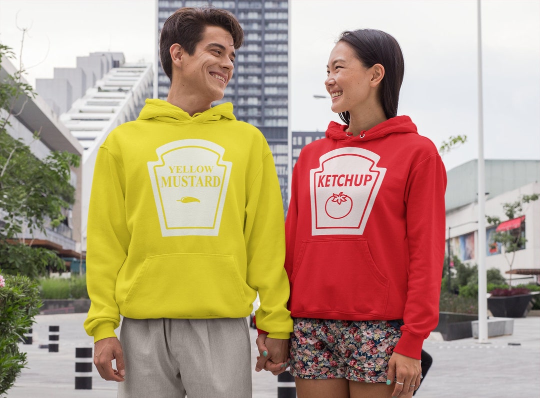 Ketchup & Mustard Matching Couple Hoodies Unisex Hoodies Sweatshirts