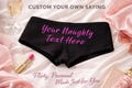 Custom Pantie Personalized With Your Words Custom Printed Booty Shorts Customized Women's Underwear