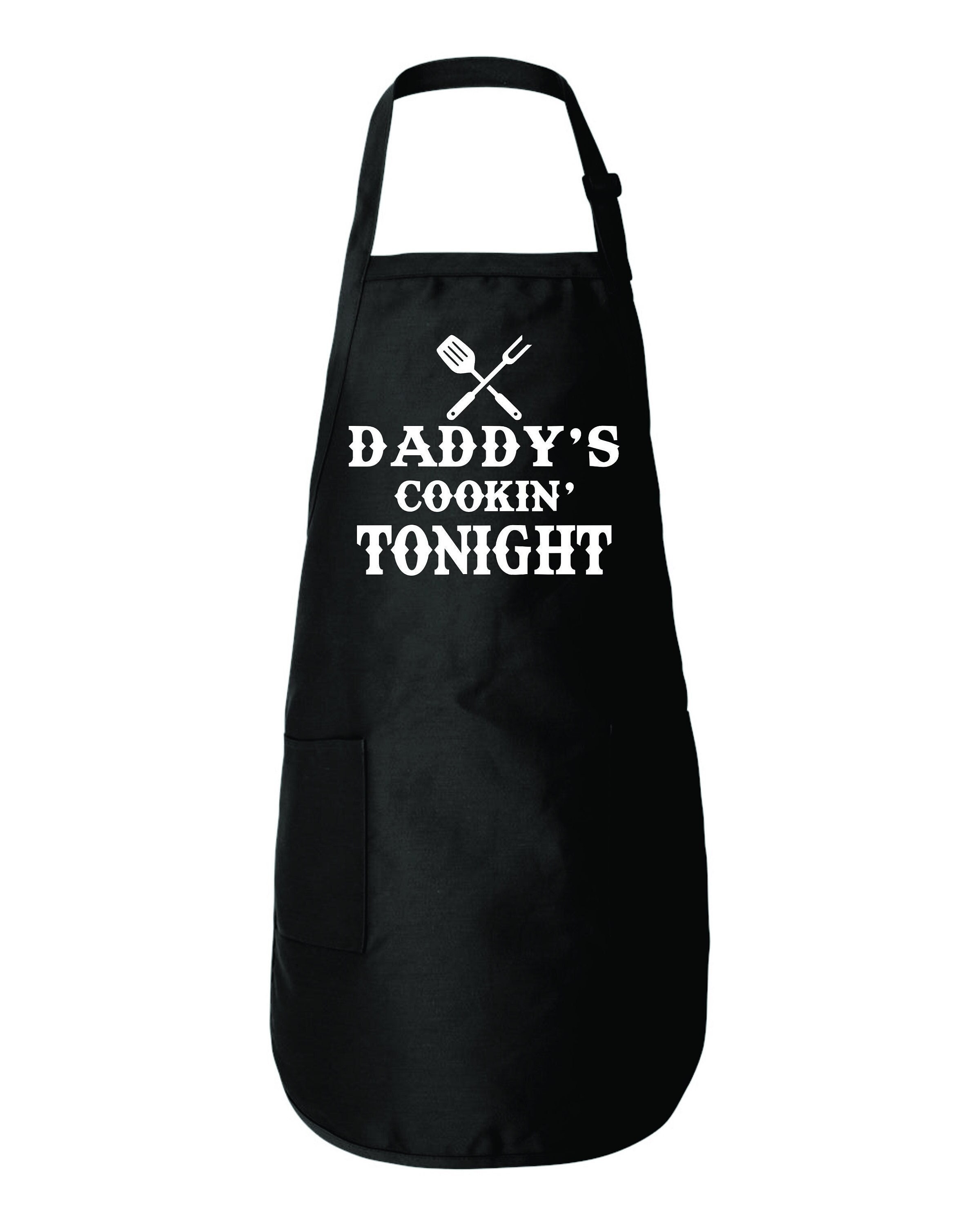 Tablier drôle pour homme Daddy's Cookin' Tonight pleine longueur avec  poches cadeau de fête des pères pour mari pour lui -  France