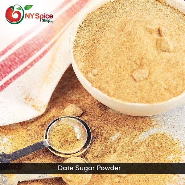 Date Sugar Powder - Caramel Brown Color - Granulated Powder - Naturally Gluten-Free