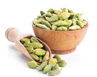 Green Cardamom Pods Spice | Elettria Cardamonum -  Natural Whole Cardamom Pods - Indian spice Elaichi -  Cardamom for Biryani, Tea, Coffee