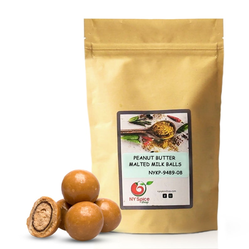 Peanut Butter Malted Milk Balls - Malt Balls - Kosher, Gift - Gift For her - Father's Day Gift - NY Spice Shop