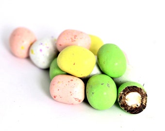 Speckled Marshmallow Eggs - Speckled Robin Milk Chocolate Malted Milk Eggs - Crunchy Malted Milk Balls