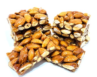 Almond Brittle, Crunch Bar  - Almond Crunch Bar, Nutty Aroma - Snack