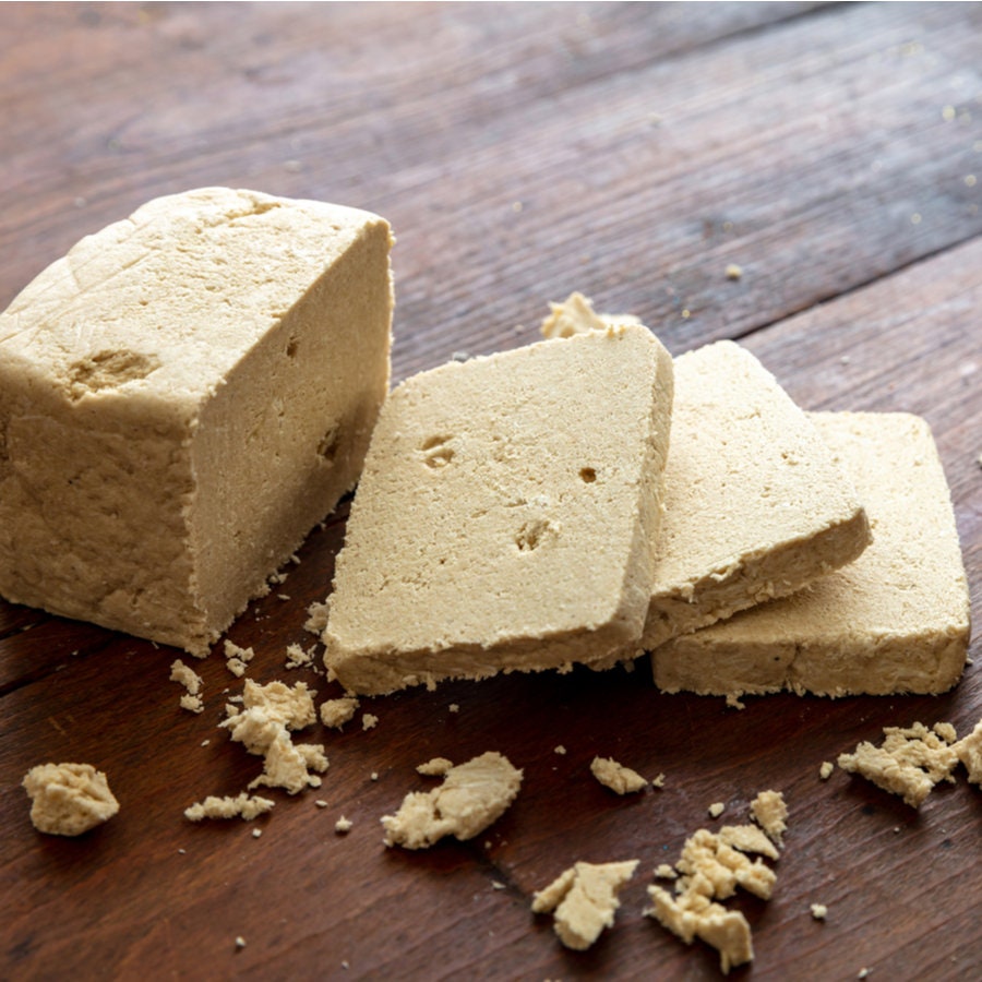 Tahini Halva Plain Vainilla Saboreada Halva Lisa Fresco Etsy