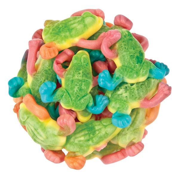 Gummy Rainforest Frogs - Jelly Filled Gummi Candy, Ocean Theme, Bulk Candy, Gummy Candy, Gifts