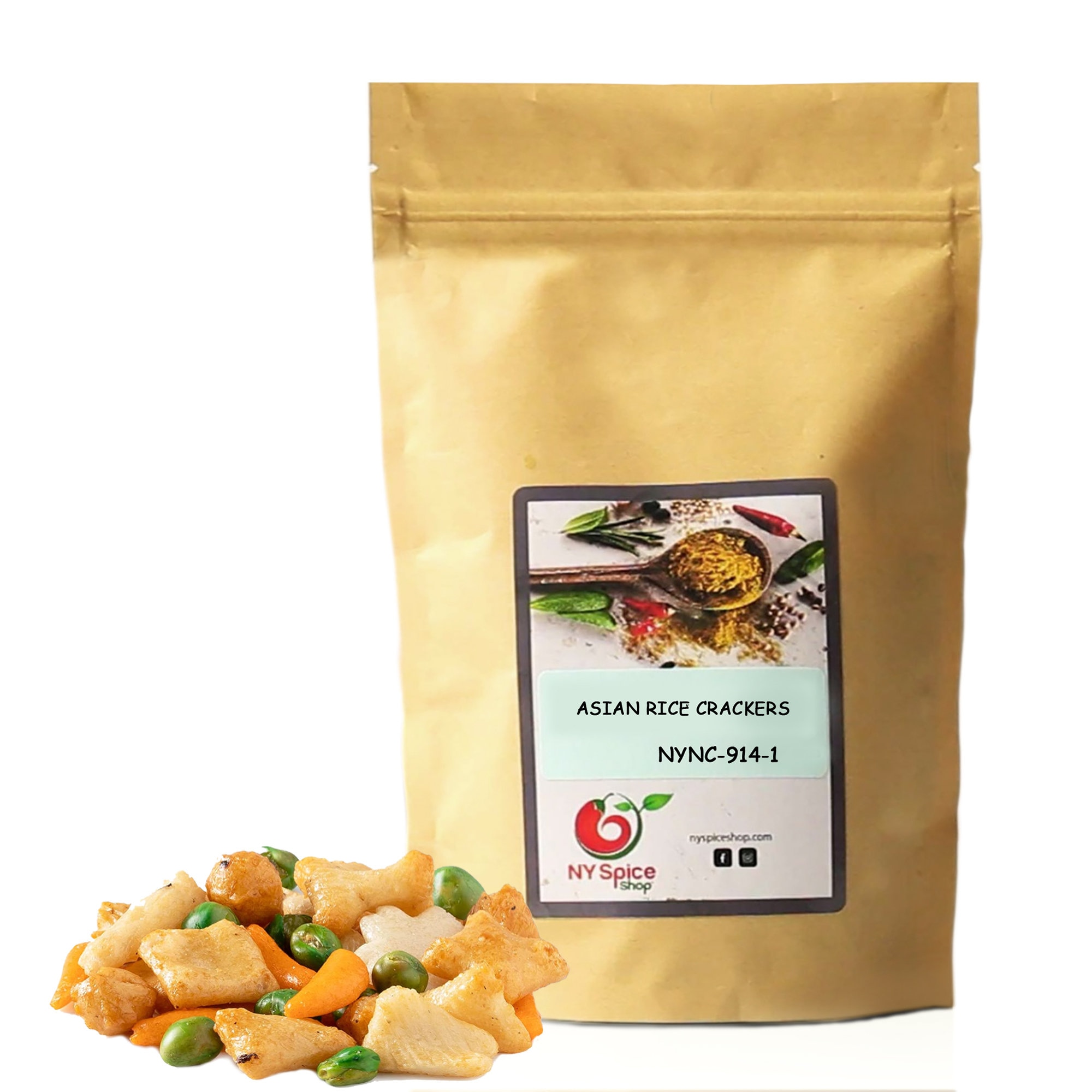 Asian Rice Crackers Asian Rice Cracker Mix Rice Crackers Etsy