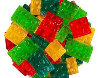 3D Gummy Building Blocks - Assorted 3D Gummy Candy