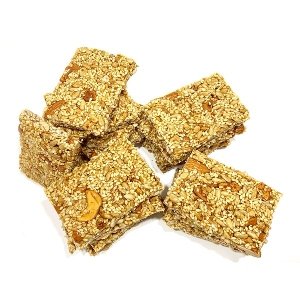 Honey Nut & Seed Crunch Brittle - Snack - Crunchy Snacks - Gift - Crunch Bar