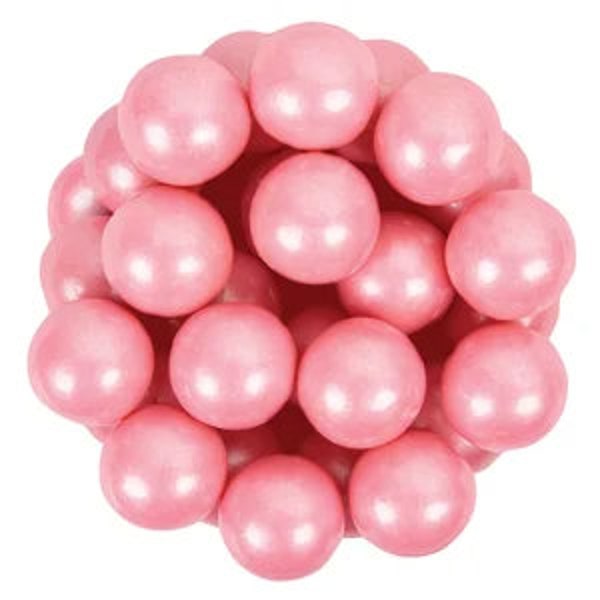 Shimmering Light Pink Gumballs - Tutti Frutti Flavor  Delicious Gumballs for Snacking and Gumball Machines