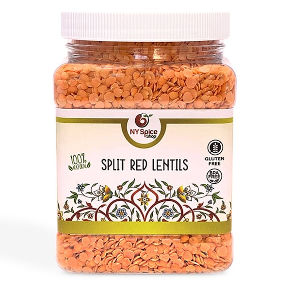 Indian Split Red Lentils - Masoor Dal - Premium Quality Legumes - NY Spice Shop
