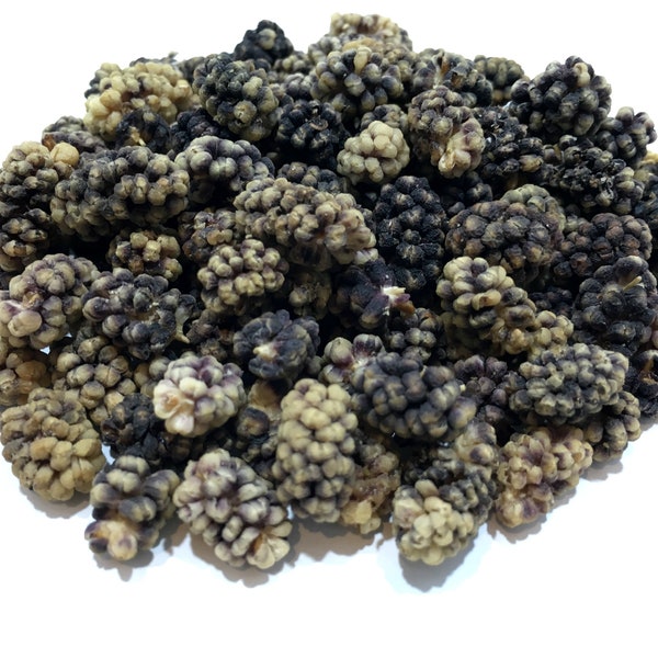 Black Mulberries - Dried Fruit / Healthy Fruit - Raw Fruit, Unsulfured, Unsweetened, Great for Snacking, Desserts, and Granola