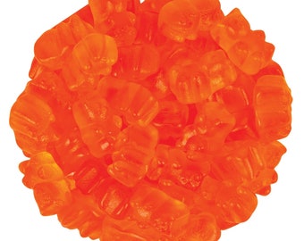 Orange Gummy Bears - Soft Chewy  Gummy Bears - Orange Gummy Candies