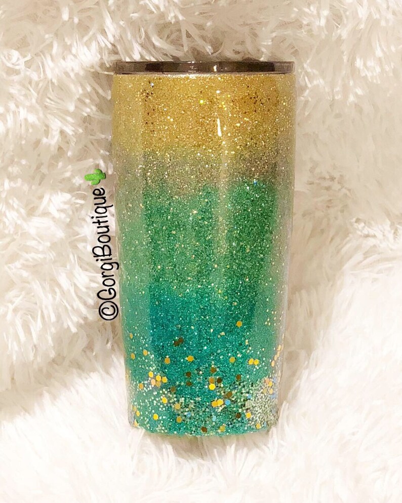 Boutique Glitter Tumbler Epoxy Tumbler Custom Etsy