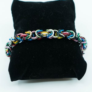 Rainbow Byzantine Bracelet image 2