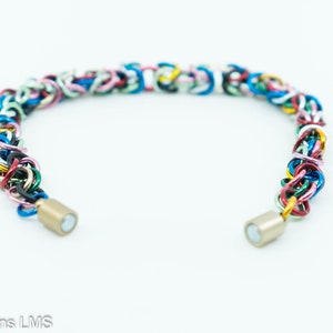 Rainbow Byzantine Bracelet image 4