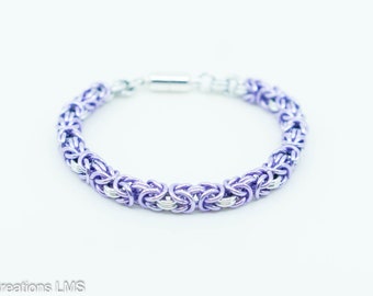 Lilac Byzantine Bracelet