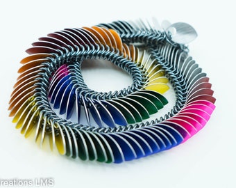 Rainbow Scale Necklace