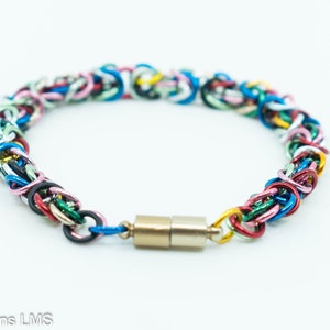 Rainbow Byzantine Bracelet image 3