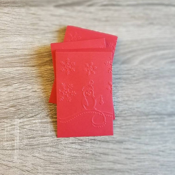 Handmade Chinese red envelope. Set of 3. Chinese red envelope. Christmas theme red envelope.  Christmas red envelope. Hong bao. Li xi.