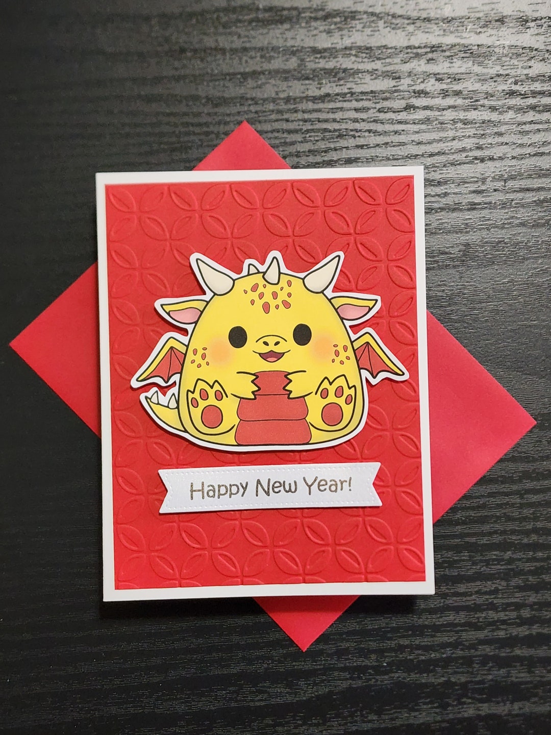 Year of the Dragon Card. Chinese New Year Card . Lunar New Etsy